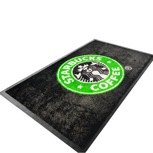 Tapis d'entrée haut de gamme <span class=keywords><strong>GHT</strong></span> pour café, logo personnalisé, réversible, lavable, rembourré, antidérapant, en nylon/PVC, pour la maison, le bureau, l'hôtel - Product Image 1