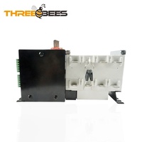 Interrupteur de transfert automatique double alimentation OEM 4P 3P 160A 3 phases, type isolation, disjoncteur de circuit de qualité PC 380V ATS 100A 80A 60A