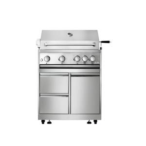 Grill rôtissoire à gaz Propane intégré, 30 pouces, avec 5 boutons lumineux LED bleu, pour BBQ d'enfants - Product Image 3