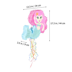 Piñata Sirène – Fournitures pour Fête d'Anniversaire d'Été pour Enfants, Décoration Thème <span class=keywords><strong>Carnaval</strong></span> - Product Image 5