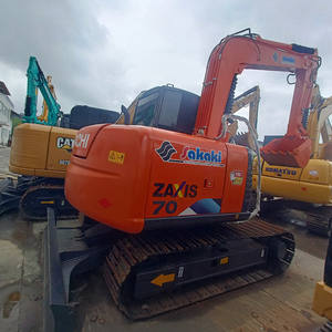Nueva llegada excavadoras usadas japonés Hitachi ZAX de segunda mano 7 toneladas Mini excavadoras hidráulicas Hitachi ZAX70 producción japonesa - Product Image 1