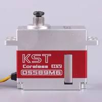 KST DS589MG V8.0 HV Servo numérique miniature à engrenages métalliques 9,2 kg pour hélicoptère RC, hélicoptère à voilure fixe, blocage de fréquence étroit, servo de queue