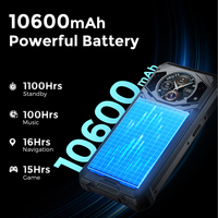 Teléfono Compacto Fossibot F101Pro con Batería de 10600 mAh, Tamaño Pequeño de 5.45 Pulgadas, Smartphone Resistente IP68/69K, 8GB+128GB para Sitios Exigentes