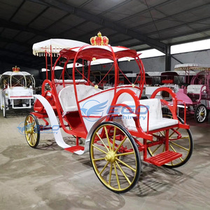 Carruaje Eléctrico de Lujo Personalizado de Fábrica, Tipo Calabaza, de Cuatro Ruedas, para Paseos Turísticos y Bodas, con Características de Caballo, en Venta - Product Image 3