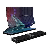 Écran LED pliable transparent léger et fin, portable, style rouleau, résolution 192x192, 1000-3500 cd/m², pour scène