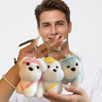 Peluche douce avec rembourrage en coton PP, motifs brodés personnalisables - Cadeau pour enfants et bébés