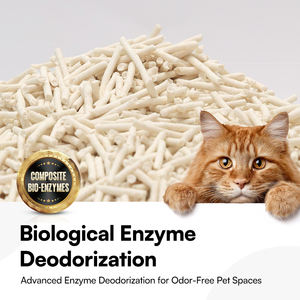 Litière pour chat en coque de pois naturelle agglomérante 5 kg en gros, sans poussière, légère, litière pour chat au tofu, parfumée, facile à ramasser, litière pour chat - Product Image 2