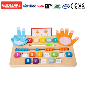 Matériel pédagogique Montessori <span class=keywords><strong>en</strong></span> bois pour l'apprentissage des <span class=keywords><strong>math</strong></span>ématiques, outils cognitifs pour la tête et les doigts, jouets éducatifs précoces pour l'addition <span class=keywords><strong>en</strong></span> maternelle - Product Image 1