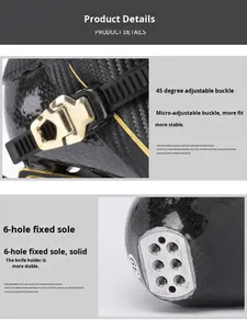 ROSENLE FX Scarpe Professionali da Pattinaggio di Velocità per Adulti con Tomaia in Fibra di Carbonio e Rete, Unisex, per Competizioni di Pattinaggio Inline, Taglia Grande - Product Image 4