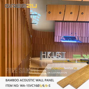 Paneles Acústicos de Panal de Bambú Carbonizado Duraderos de Alta Calidad, Panel Acústico Perforado Absorbente de Sonido para Estudio - Product Image 1