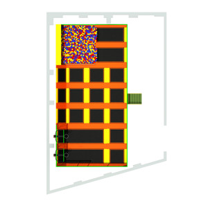 <span class=keywords><strong>Parc</strong></span> de trampolines pour enfants Wonderland avec piscine à balles à vendre - Product Image 2