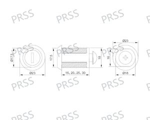 Serrure de meuble haute sécurité à cylindre 15-18mm, à clé, design moderne, pour hôtel, école, gymnase, villa, usage extérieur - Product Image 5