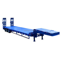 Dongxu Liangshan 6 essieux surbaissé remorque 80-120 tonnes 24 roues transportant grue pelle Lowbed semi-remorque à vendre