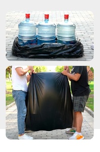 Bolsa de Basura Negra XXL Apta para Uso Industrial 35" X 40" (89cm X 102cm) Bolsa de Plástico Negra - Product Image 5