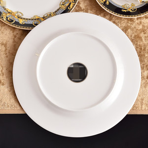 Wholesale European Style 4 PCS Ceramic Dinner Set Custom Decal Porcelain Plate <b>Dinnerware</b> for Household Use - Product Image 4