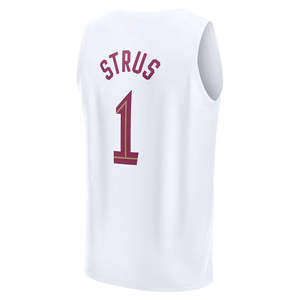 Cleveland #1 Max Strus basketbol forması-erkek gençlik boyutu işlemeli spor giyim - Product Image 3