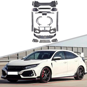 Kit Carrozzeria Completo Stile <span class=keywords><strong>Type</strong></span> <span class=keywords><strong>R</strong></span> con Paraurti Anteriore e Posteriore e Minigonne Laterali per Honda Civic 2016-2022 - Parti per Miglioramento Esterno Auto - Product Image 1
