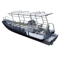 Bateau semi-rigide en Hypalon Orca de 9,6 m en aluminium pour la garde côtière, la force et les opérations de recherche et de sauvetage (SAR)