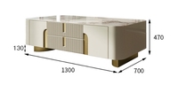 HANYEE 2024 Meuble de console en bois pour hôtel, support TV 70 pouces, design moderne, table basse avec support TV