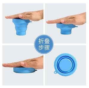 Cangkir teleskopik, cangkir silikon dapat dilipat perjalanan luar ruangan Multi gaya ramah lingkungan - Product Image 3