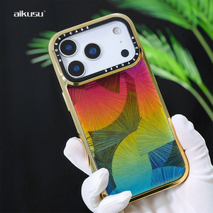 Aikusu Nouvelle Arrivée Coque de Téléphone Holographique Électroplaquée Effet Arc-en-ciel Éblouissant pour iPhone 17 16 15 14 13 Air Plus Pro Max - Product Image 5