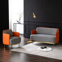 Tela de cuero con diseño de Cleopatra para el hogar, muebles de salón seccionales en forma de l
