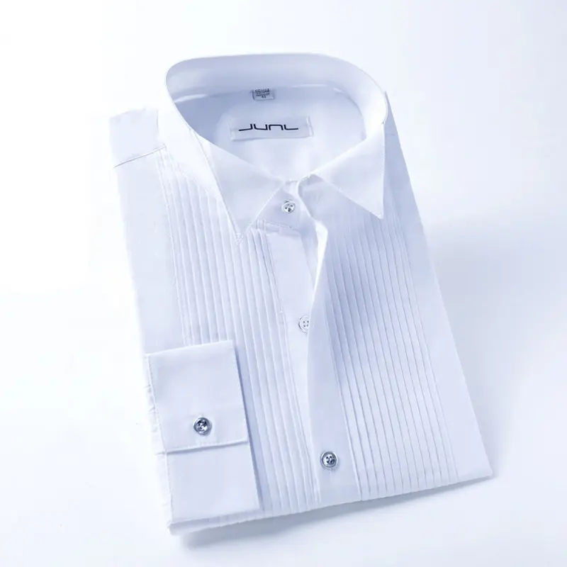 Dress Shirt Large Size Men's Business Casual Long Sleeved Shirt White Mens Shirt