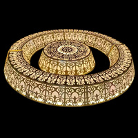 Fournisseur de décorations pour événements et fêtes de mariage Dernière décoration de plafond en fer Art Grande fleur Lustre de plafond Éclairage