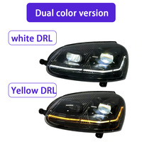 Pour Golf 5 MK5 2003-2011, ensemble de phares LED, double couleur, DRL, clignotant dynamique