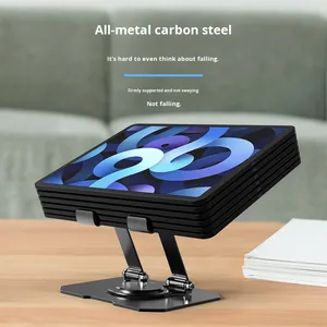 Support de base rotatif et pliable en métal pour tablette, support de refroidissement pour ordinateur portable monté sur tableau de bord - Product Image 4