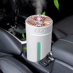 Humidificateur ultrasonique rechargeable 300 ml, diffuseur d'arômes pour la maison, purificateur d'air pour voiture, brumisateur avec lumière LED colorée - Product Image 4