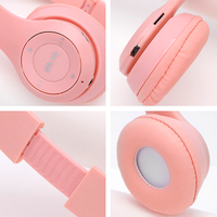 Casque P47M en promotion – Stéréo ultra-claire, sans fil, portable, pour le sport et le gaming, avec oreilles de chat et connectivité Bluetooth