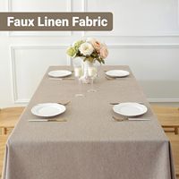 Jolie nappe solide imitant le style du coton et du lin pour la maison et l'hôtel