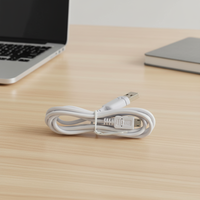 Kabel USB a ke Micro USB PVC DYD-15 1M Putih 26AWG OD3.5mm untuk Pengisian Daya & Sinkronisasi Data untuk Ponsel Android