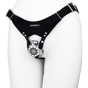 FRRK Sun desain kandang Penis pria perangkat kesucian dengan kateter Penis Pock <span class=keywords><strong>Cock</strong></span> <span class=keywords><strong>Cage</strong></span> BDSM produk kesucian untuk pria - Product Image 4