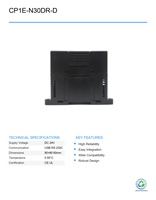 PLC O-M-R Usado CP1E-N30DR-D, Serie CP1E, Unidad de CPU PLC, Unidades de Control de Sistema CNC, Automatización Industrial