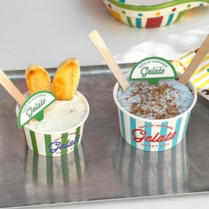 Custom Printed Logo Packaging <strong>Mini</strong> Coffee Tea <strong>Cup</strong> Disposable White Ice Cream Ice Cream <strong>Cup</strong> <strong>Paper</strong> <strong>Cups</strong> - Product Image 4