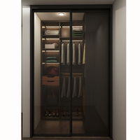 Armoires blanches compactes modernes, vestiaire en bois avec tiroirs, dressing, autre organisation de rangement de placard