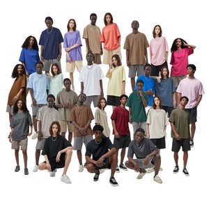 T-shirts en coton 100% de 240 g/m², couleur unie, basiques, pour hommes, OEM/ODM, logo personnalisé, coupe classique, vierges, imprimés DTG, style vintage - Product Image 6
