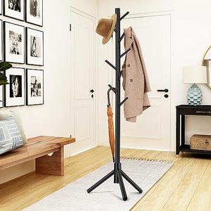 <span class=keywords><strong>Porte</strong></span>-<span class=keywords><strong>manteau</strong></span> sur pied avec 8 crochets et 3 crochets réglables <span class=keywords><strong>pour</strong></span> chambre, couloir, entrée, bureau - Product Image 5