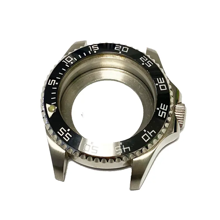 Accesorios y piezas de reloj personalizado 316l Acero inoxidable 10atm impermeable Pvd caja de reloj piezas para reloj automático para hombres