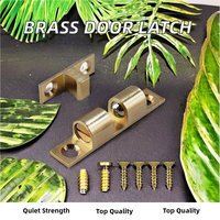 Loquet de porte de placard en laiton sur mesure à double bille, amortisseur de fermeture de porte 60mm, finition brossée magnétique moderne dorée Home SZD