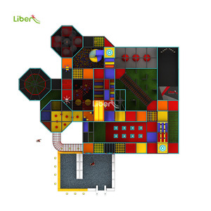 396 metros cuadrados intérieur ninos equipo de patio commercial Chine ninos rouge de escalada laberinto intérieur - Product Image 3