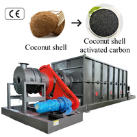 Four à charbon actif 30-40 kg/h en cosse de riz Petit four à carbonatation activée Pyrolyse du biochar en vente