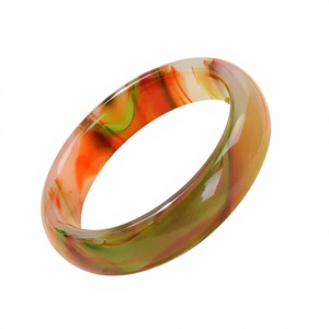 Newly Best High Quality Handmade <b>Resin</b> <b>Crafts</b> Bangles Design Trending Carved Stylish Bangle Gift Wedding for Women - Product Image 6
