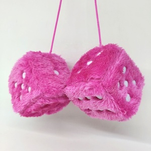 Fabrika toptan peluş anahtarlık özel 7.5*7.5cm 2 1 zar anahtarlık 6 adet/takım hediyeler için - Product Image 3