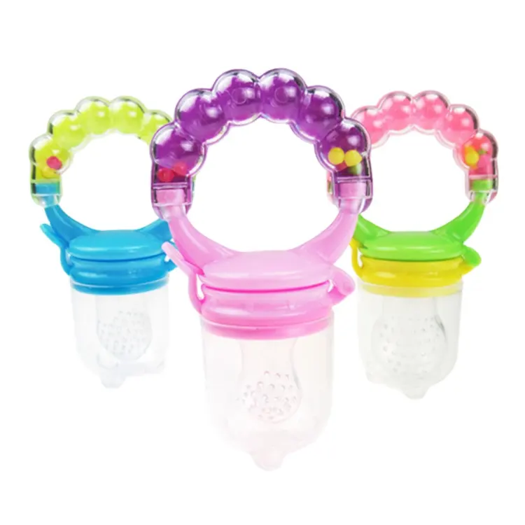 Baby Fresh Food Feeder Safety Infant Pacifiers Fresh Fruit Nibbler Rotating Mills Chew Fruit Nipples Grinder Feeding Toys