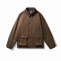 Veste Trench-Coat de Travail Imperméable Double Boutonnage Coupe Slim Style Chasse Enduite de Cire – Vente en Gros Usine