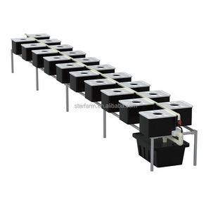 Système de seaux aéroponiques commerciaux 20 pièces, système de seaux Bato avec coude de siphon spécialisé pour systèmes d'irrigation goutte à goutte hydroponiques - Product Image 1