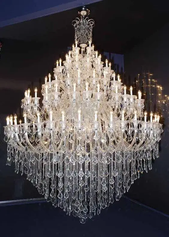 Modern İskandinav tarzı kapalı altın otel ev parlaklık düğün süslemeleri kristal avize kolye lamba